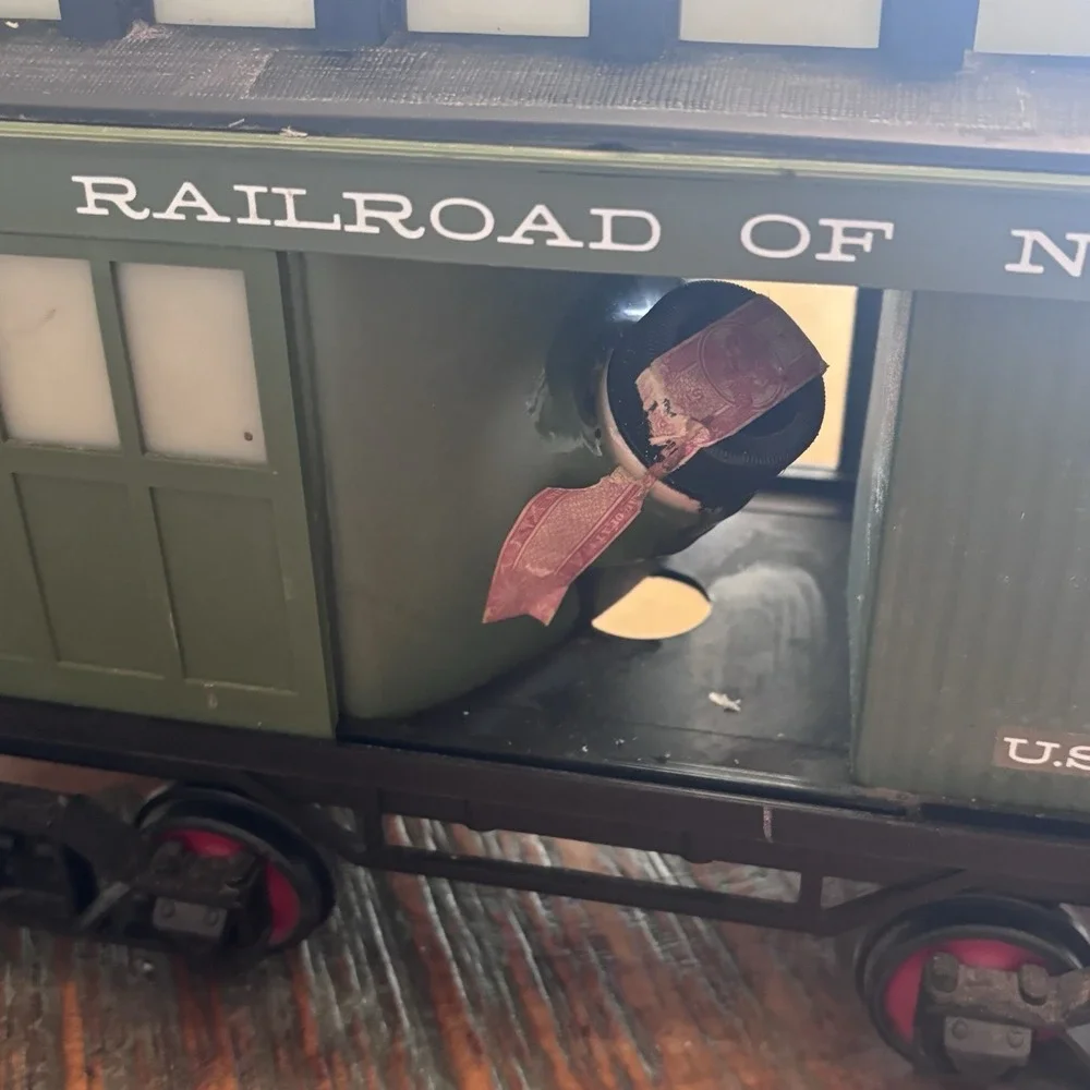 Jim Beam US Express 5 Baggage Car Central Railroad of New Jersey Decanter Empty
